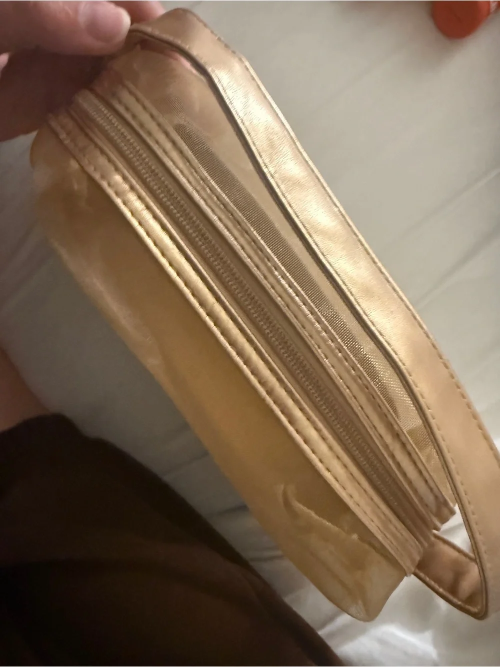 ❤️ 3/$25 Ulta Beauty Gold Mesh Cosmetics Bag